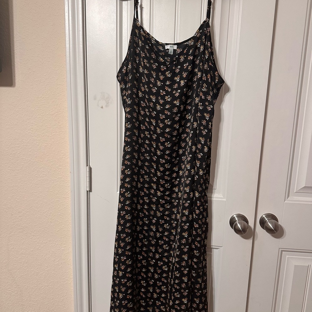 Floral Black Maxi Dress